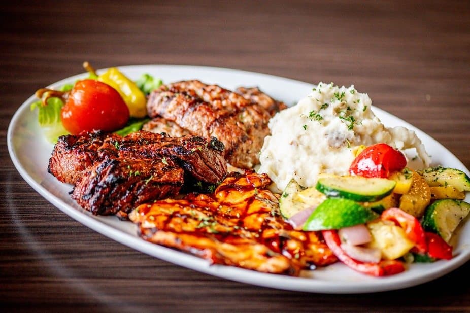 Mixed grill plate